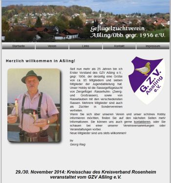 Homepage des GZV Aßling e.V.